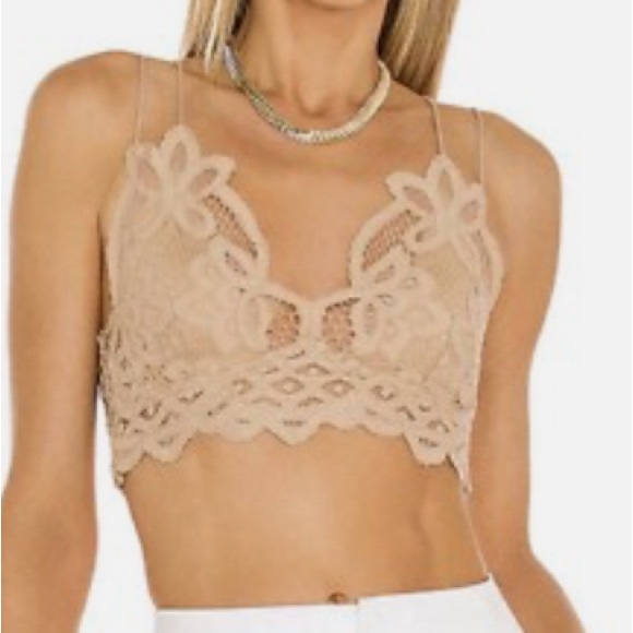 NWT Free People FP One Adella Lace Bralette In Nude NWT Size XS 32A-32B - Picture 7 of 16